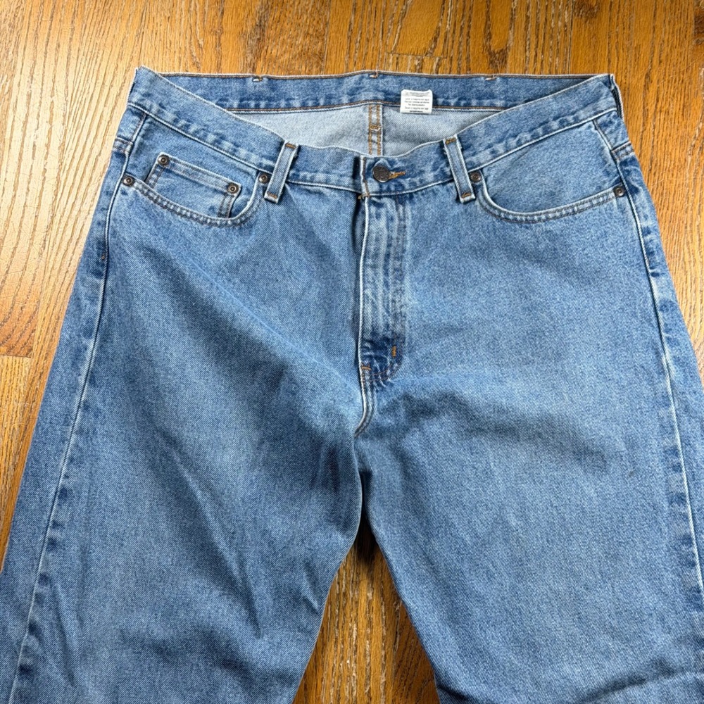 Vintage Faded Glory Mens Original Fit Jeans 36x32 Medium Wash Straight Leg Denim - Picture 2 of 11
